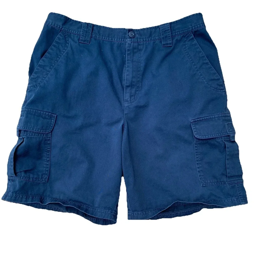 Columbia Sportswear Cargo Shorts Mens 34x9 Navy Outdoors Summer